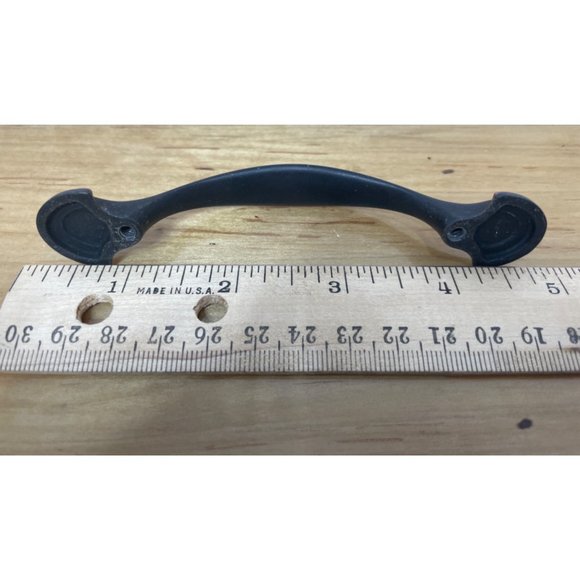 10 Brown Copper Drawer Pulls Cabinet Hardware No Screws - Picture 4 of 4